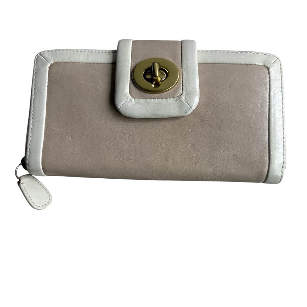 Vintage Coach Continental Zip Around Leather Wallet
